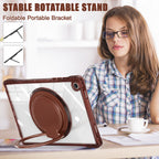 Clear Rotating Handle Grip Galaxy Tab A11 Plus Full Body Protection Cover