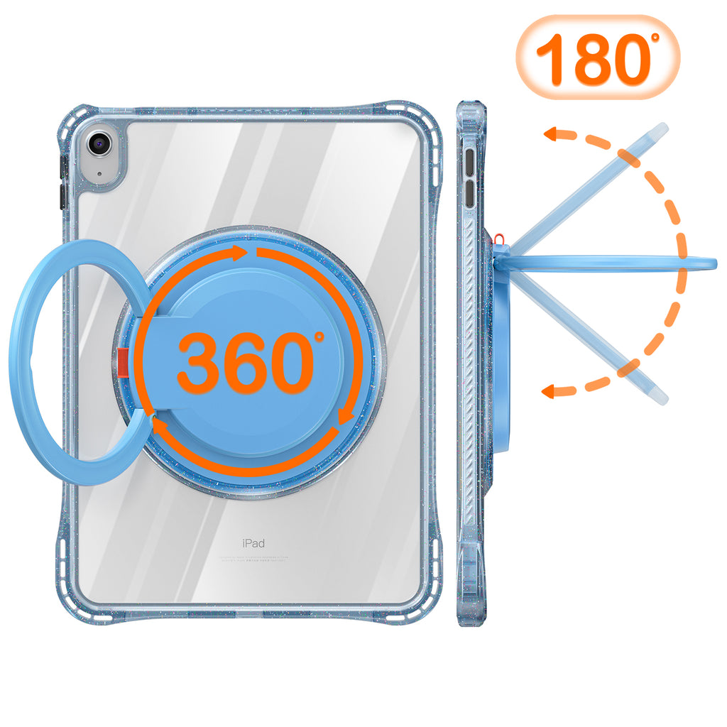 Clear Rotating Handle Grip iPad 11 Full Body Protection Cover