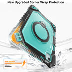 The Commander Series ultra-rugged case fits iPad Air 7th Gen 11-inch (2025). Features a 360° rotating kickstand, non-slip handle grip, and detachable crossbody strap. Built with PC+TPU armor for drop resistance. Supports bulk wholesale orders.