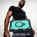 The Commander Series ultra-rugged case fits iPad Air 7th Gen 11-inch (2025). Features a 360° rotating kickstand, non-slip handle grip, and detachable crossbody strap. Built with PC+TPU armor for drop resistance. Supports bulk wholesale orders.