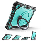 The Commander Series ultra-rugged case fits iPad Air 7th Gen 11-inch (2025). Features a 360° rotating kickstand, non-slip handle grip, and detachable crossbody strap. Built with PC+TPU armor for drop resistance. Supports bulk wholesale orders.