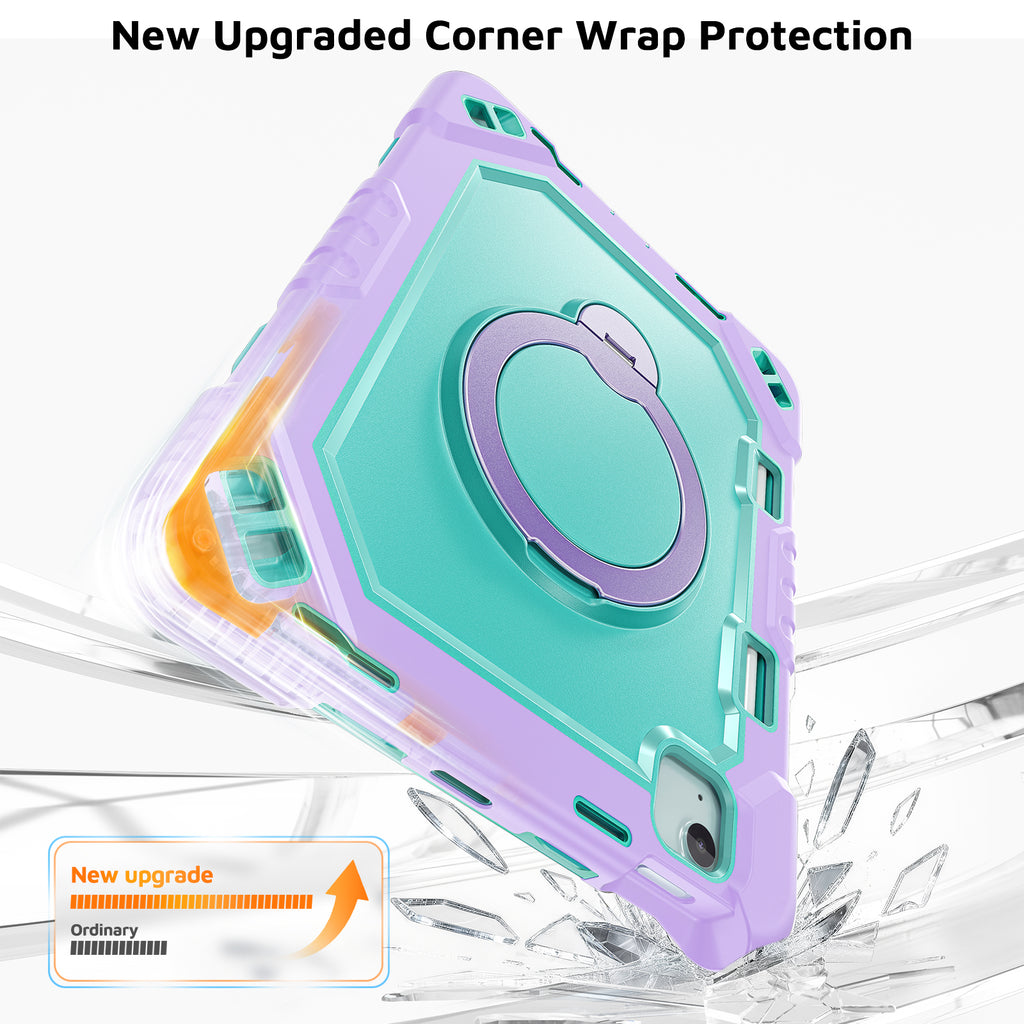 The Commander Series ultra-rugged case fits iPad Pro 11-inch 2nd Gen (2020). Features a 360° rotating kickstand, non-slip handle grip, and detachable crossbody strap. Built with PC+TPU armor for drop resistance. Supports bulk wholesale orders.