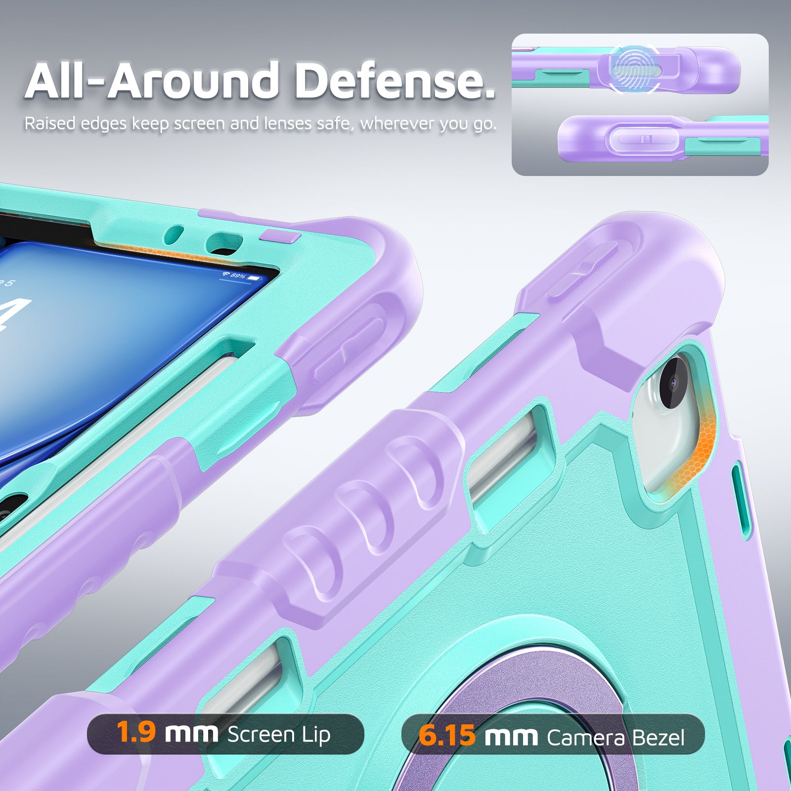 The Commander Series ultra-rugged case fits iPad Pro 11-inch 2nd Gen (2020). Features a 360° rotating kickstand, non-slip handle grip, and detachable crossbody strap. Built with PC+TPU armor for drop resistance. Supports bulk wholesale orders.
