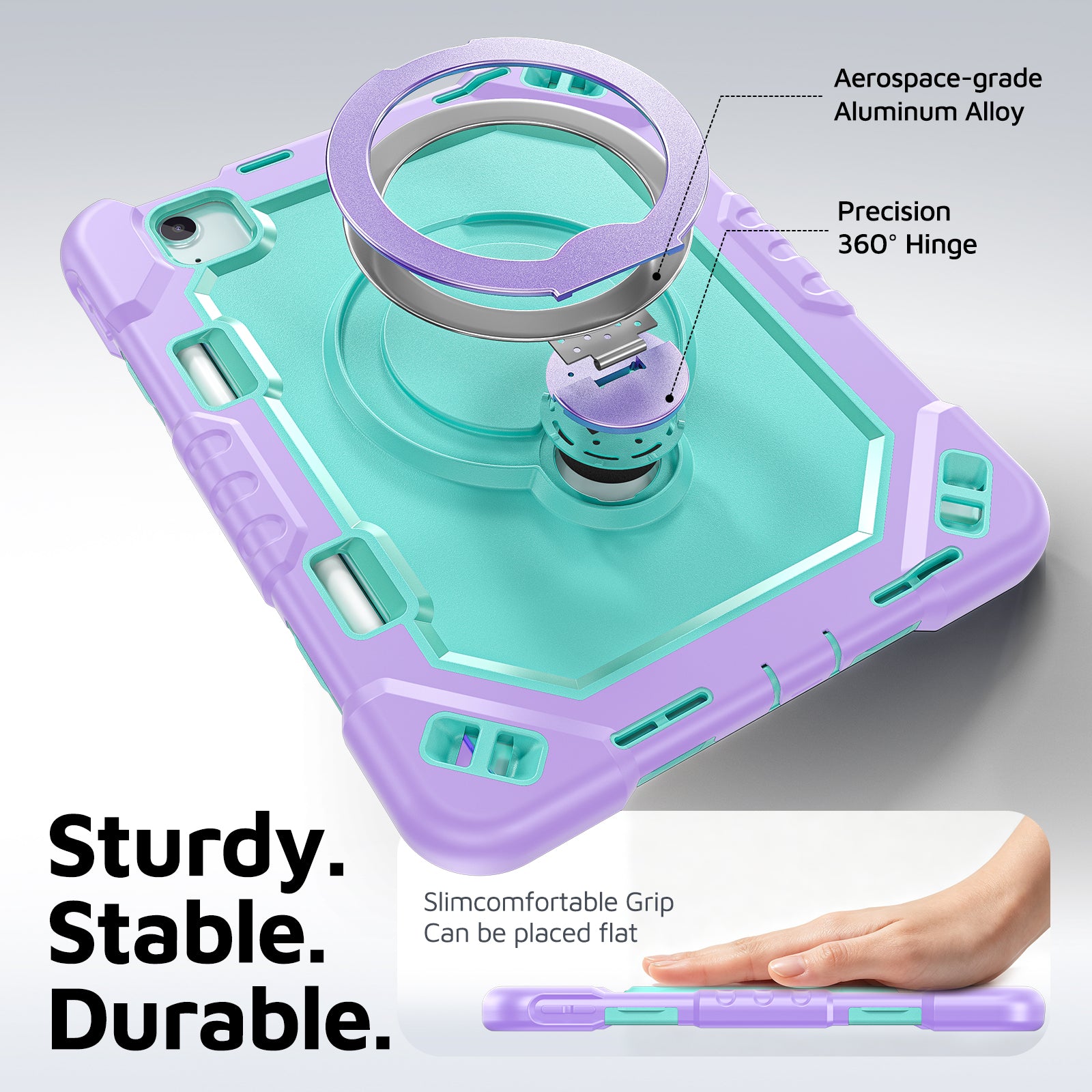 The Commander Series ultra-rugged case fits iPad Pro 11-inch 2nd Gen (2020). Features a 360° rotating kickstand, non-slip handle grip, and detachable crossbody strap. Built with PC+TPU armor for drop resistance. Supports bulk wholesale orders.