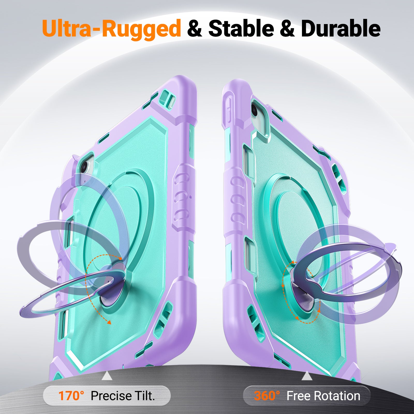 The Commander Series ultra-rugged case fits iPad Pro 11-inch 2nd Gen (2020). Features a 360° rotating kickstand, non-slip handle grip, and detachable crossbody strap. Built with PC+TPU armor for drop resistance. Supports bulk wholesale orders.