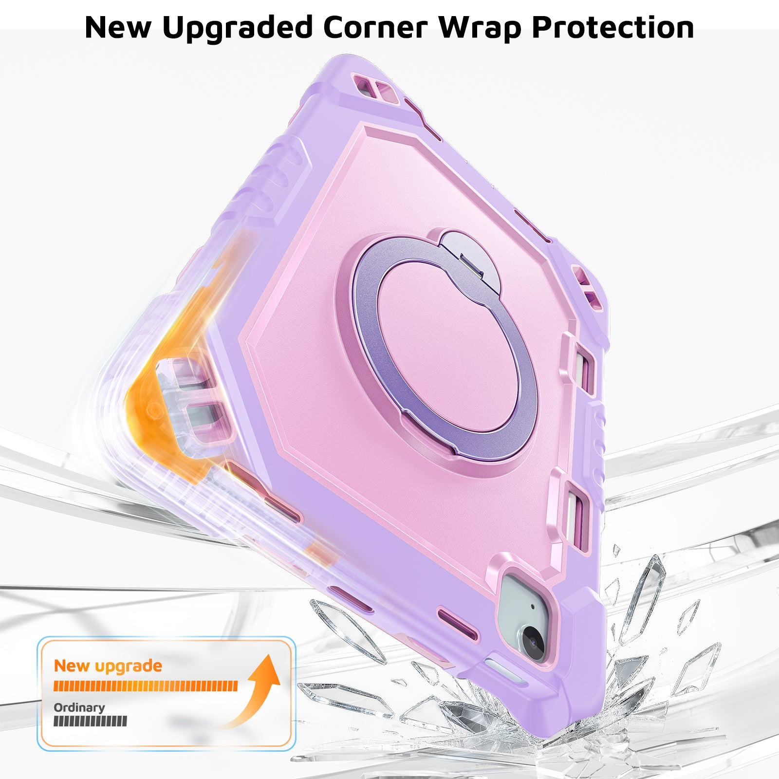 The Commander Series ultra-rugged case fits iPad Pro 11-inch 3rd Gen (2021). Features a 360° rotating kickstand, non-slip handle grip, and detachable crossbody strap. Built with PC+TPU armor for drop resistance. Supports bulk wholesale orders.