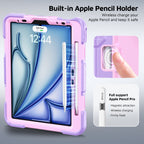 The Commander Series ultra-rugged case fits iPad Pro 11-inch 3rd Gen (2021). Features a 360° rotating kickstand, non-slip handle grip, and detachable crossbody strap. Built with PC+TPU armor for drop resistance. Supports bulk wholesale orders.