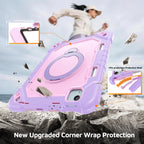The Commander Series ultra-rugged case fits iPad Pro 11-inch 3rd Gen (2021). Features a 360° rotating kickstand, non-slip handle grip, and detachable crossbody strap. Built with PC+TPU armor for drop resistance. Supports bulk wholesale orders.