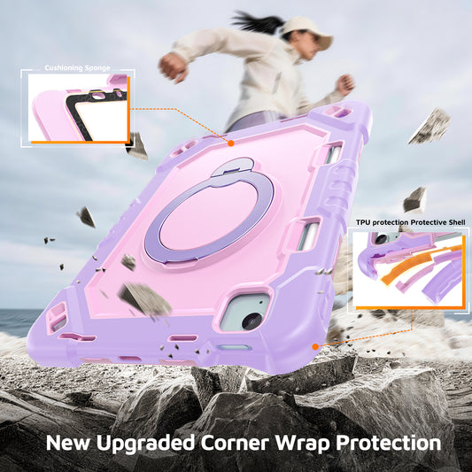 The Commander Series ultra-rugged case fits iPad Pro 11-inch 3rd Gen (2021). Features a 360° rotating kickstand, non-slip handle grip, and detachable crossbody strap. Built with PC+TPU armor for drop resistance. Supports bulk wholesale orders.