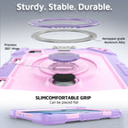 The Commander Series ultra-rugged case fits iPad Pro 11-inch 3rd Gen (2021). Features a 360° rotating kickstand, non-slip handle grip, and detachable crossbody strap. Built with PC+TPU armor for drop resistance. Supports bulk wholesale orders.