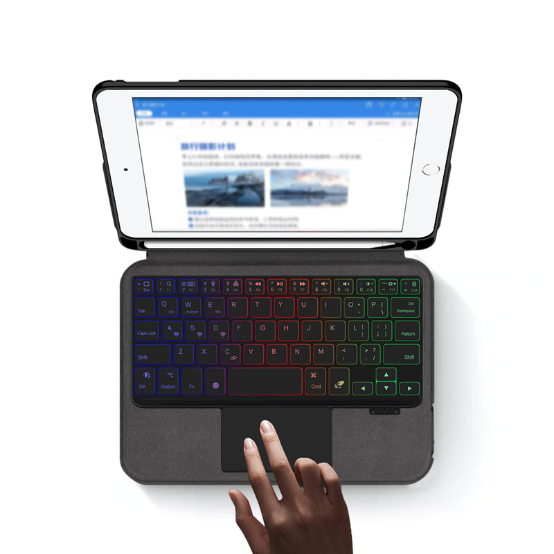 Conjoin Shaft iPad Mini 4 Keyboard Case Touchpad Backlit