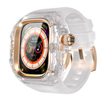 This rugged crystal case is specially designed for Apple Watch Ultra 1 (49mm, 2022). Crafted from premium aviation-grade aluminum alloy 6603, high-strength polycarbonate, 316 stainless steel, and 304 stainless steel, it delivers exceptional durability while remaining lightweight and glossy.