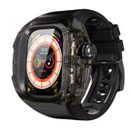 This rugged crystal case is specially designed for Apple Watch Ultra 1 (49mm, 2022). Crafted from premium aviation-grade aluminum alloy 6603, high-strength polycarbonate, 316 stainless steel, and 304 stainless steel, it delivers exceptional durability while remaining lightweight and glossy.