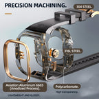 This rugged crystal case is specially designed for Apple Watch Ultra 3 (49mm, 2025). Crafted from premium aviation-grade aluminum alloy 6603, high-strength polycarbonate, 316 stainless steel, and 304 stainless steel, it delivers exceptional durability while remaining lightweight and glossy.