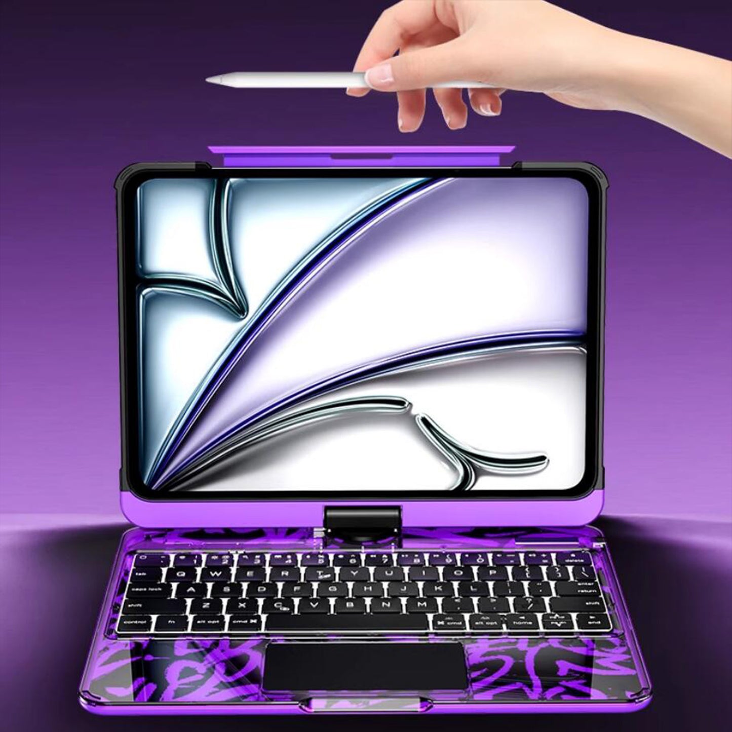 crystal-clamshell-rotating-stand-ipad-air-4-keyboard-case_3