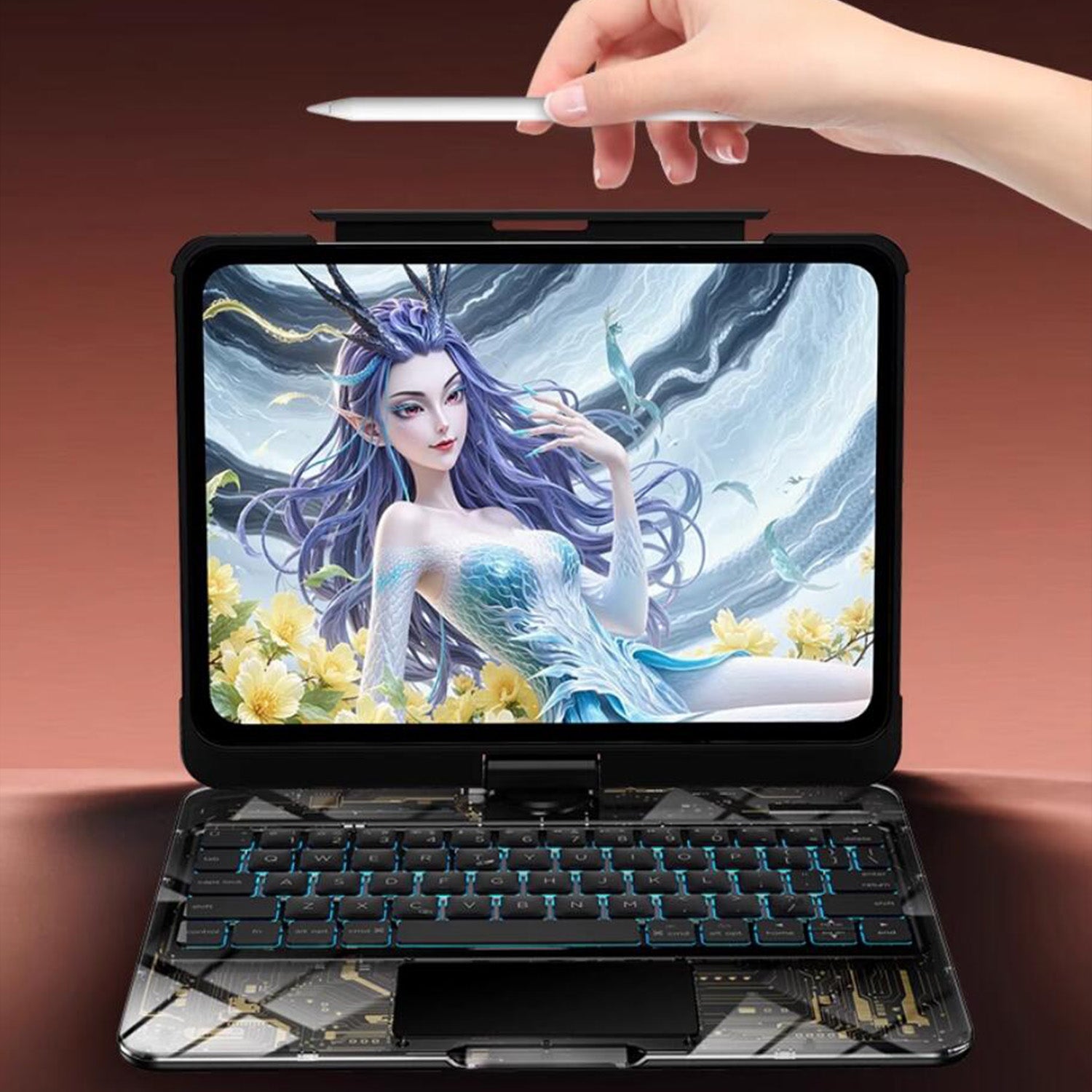 crystal-clamshell-rotating-stand-ipad-pro-13-2025-keyboard-case_21