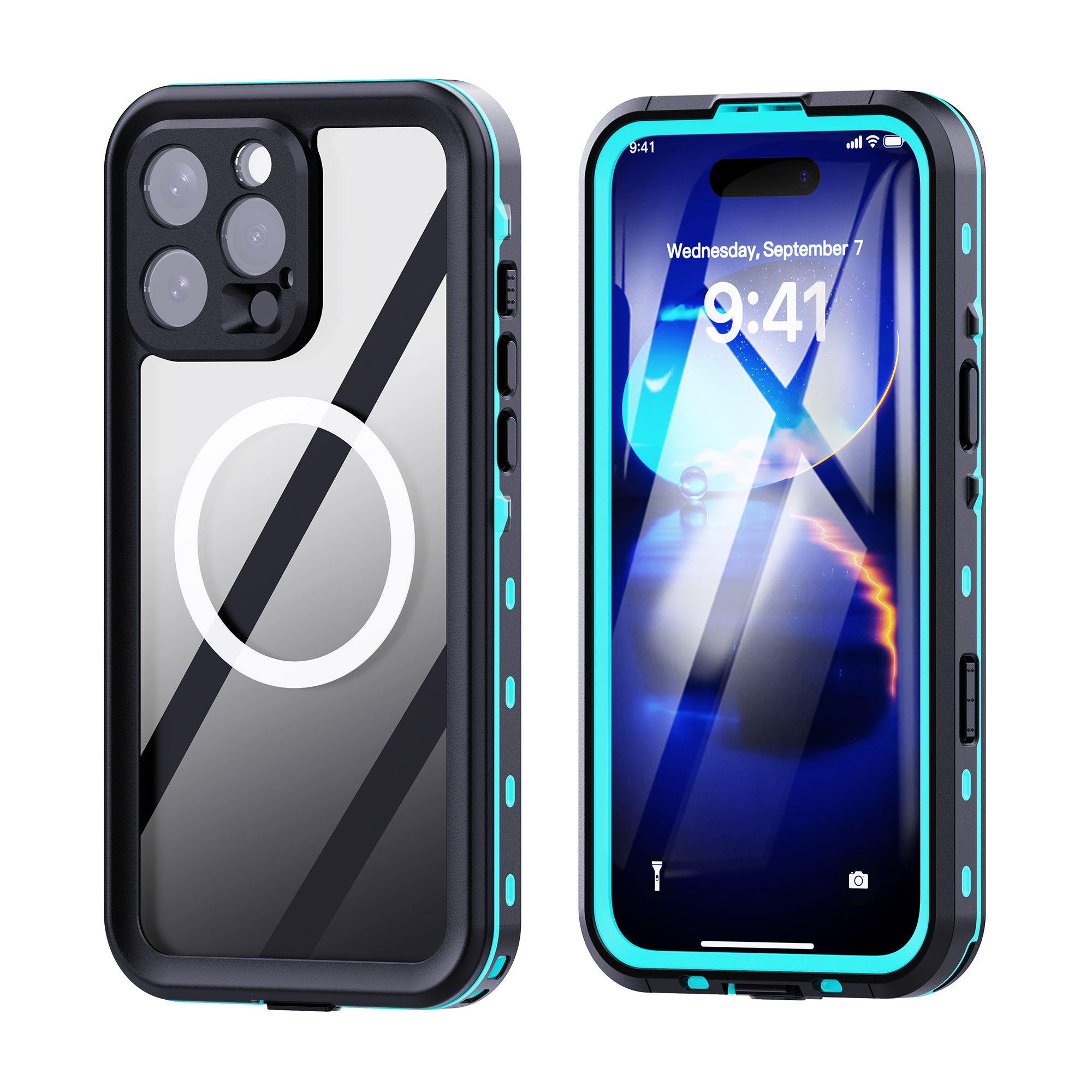 dot-clear-magsafe-diving-iphone-16-pro-max-waterproof-case-2