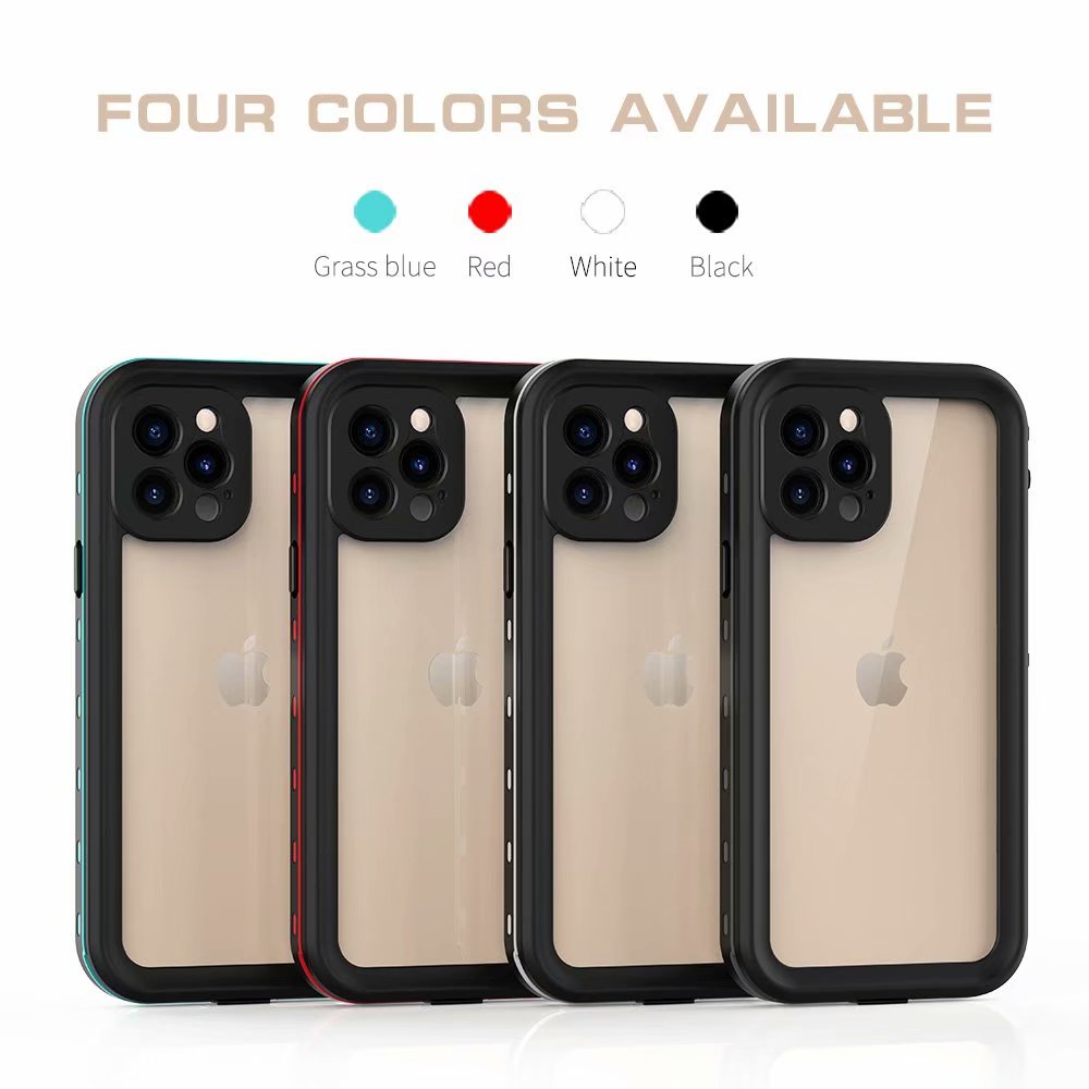 dot-clear-swimming-diving-iphone-12-pro-waterproof-cover-15