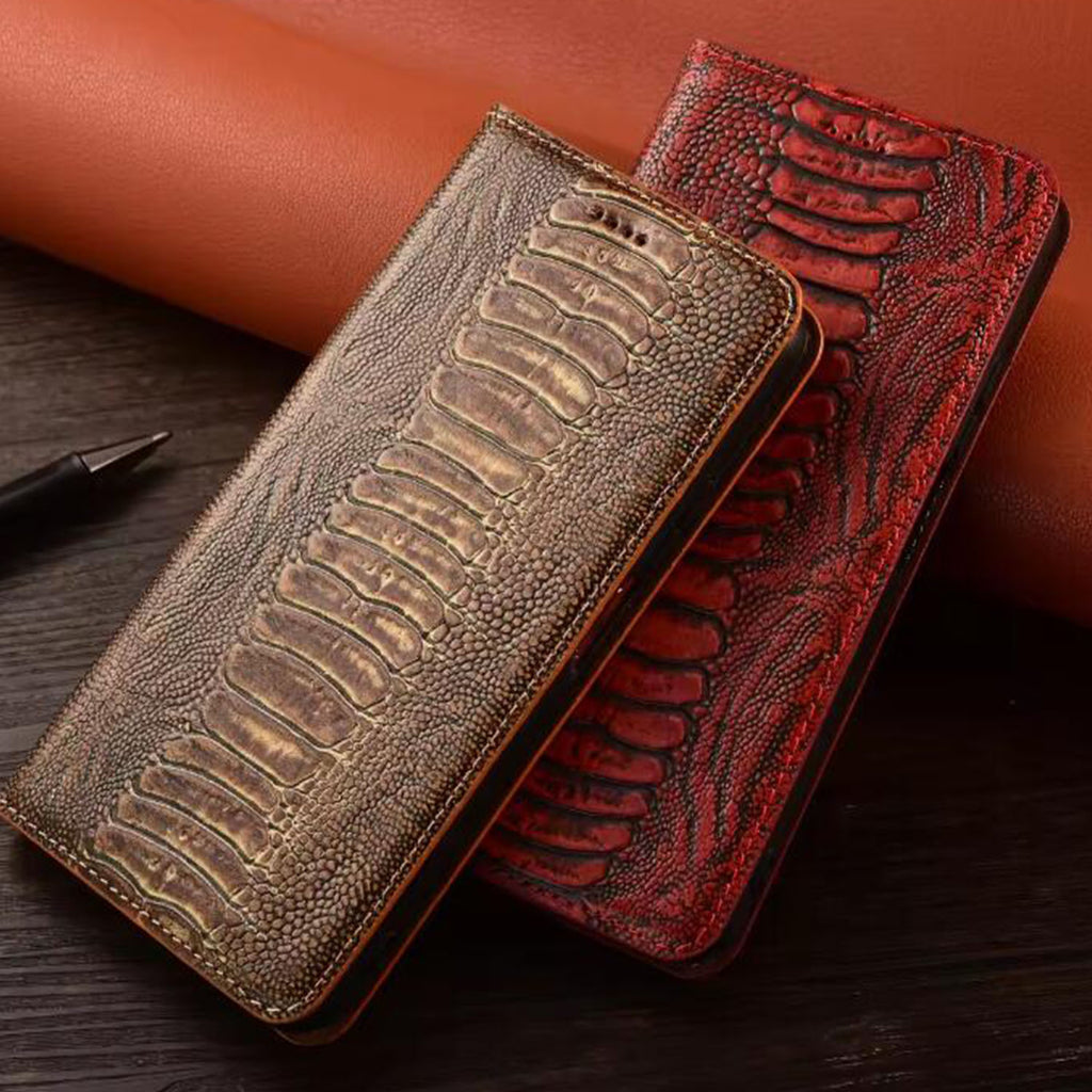 deluxe-wallet-embossed-ostrich-iphone-17-genuine-leather-case-7