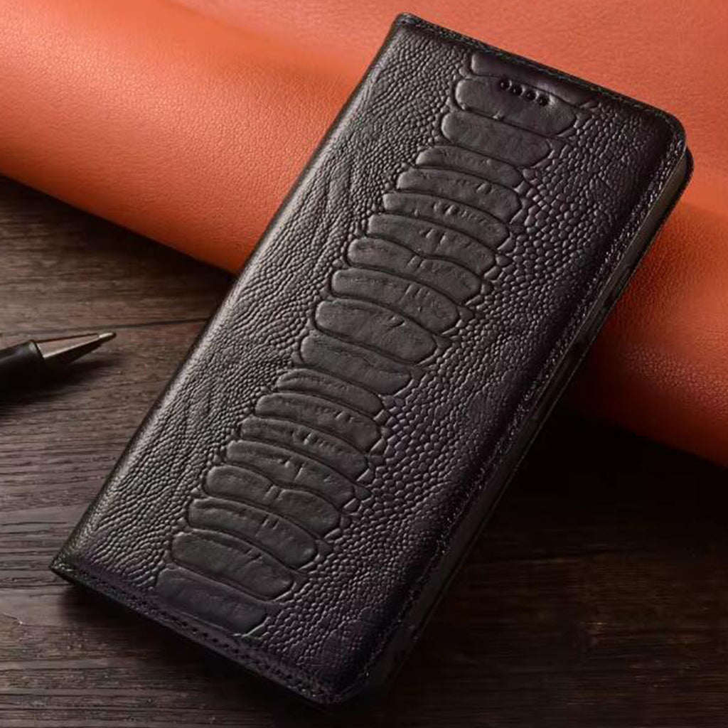 deluxe-wallet-embossed-ostrich-iphone-17-pro-genuine-leather-case-10