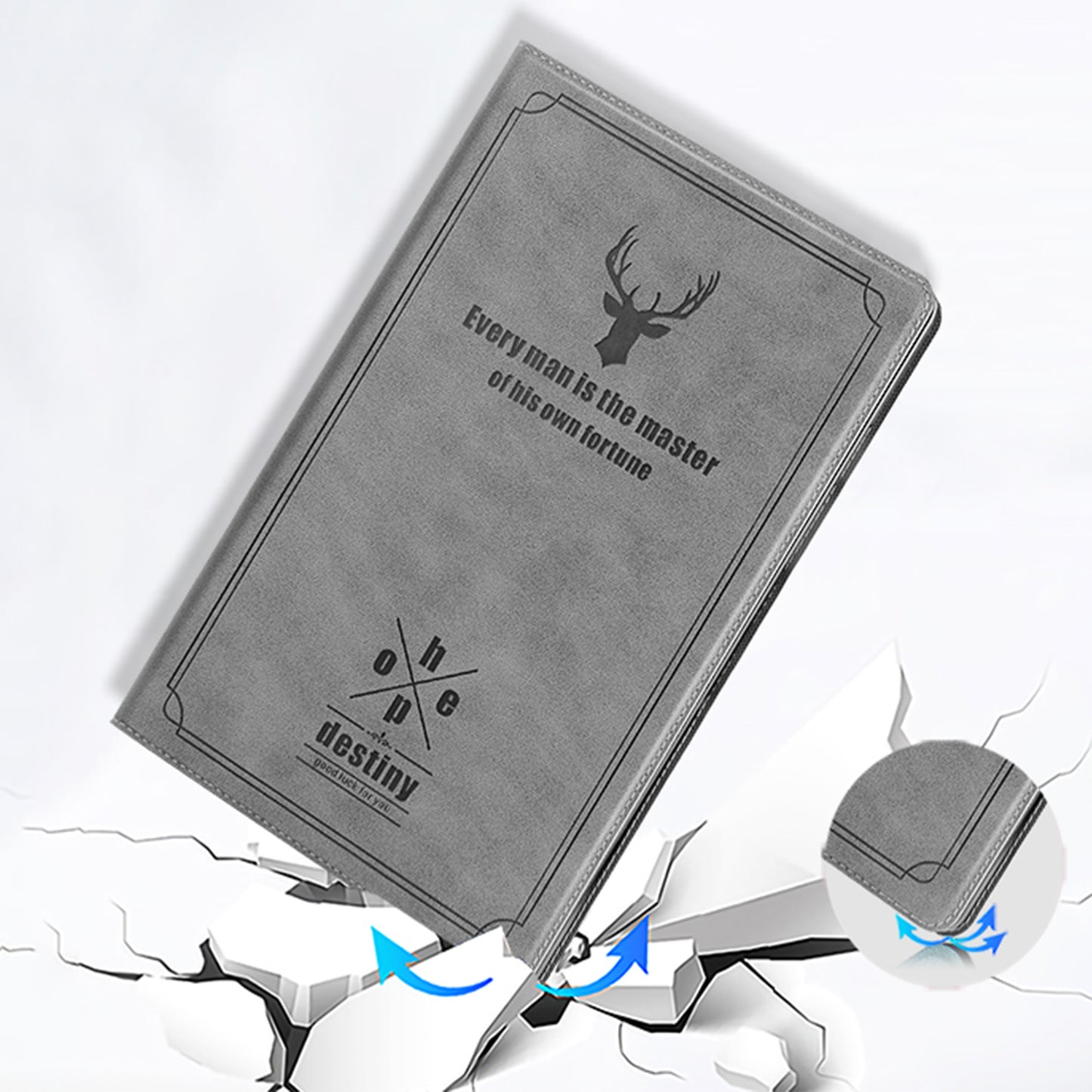 Destiny Imitation Deer Leather Galaxy Tab A11 Folio Stand Case