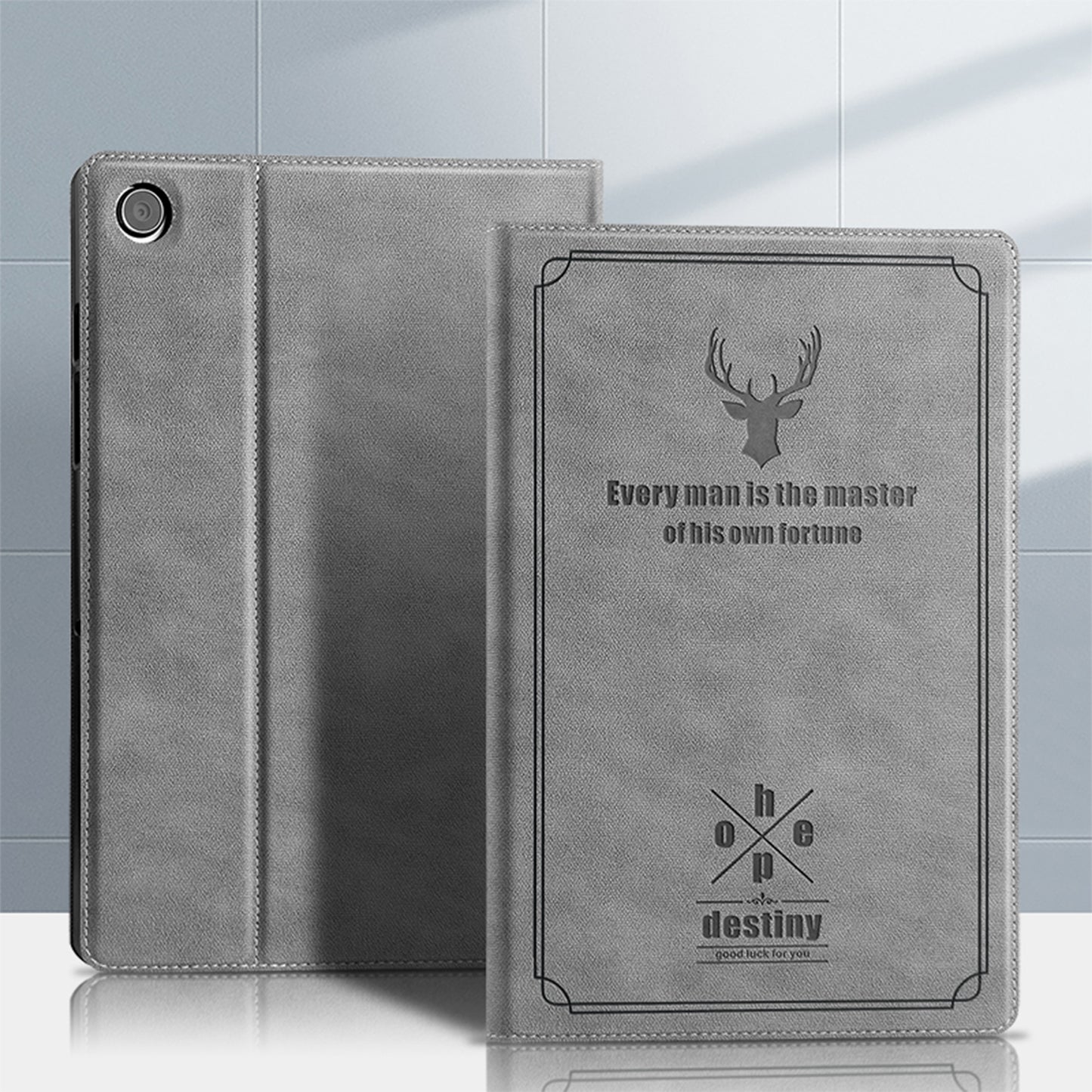 Destiny Imitation Deer Leather Galaxy Tab A11 Folio Stand Case