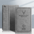 Destiny Imitation Deer Leather Galaxy Tab A9 Folio Stand Case