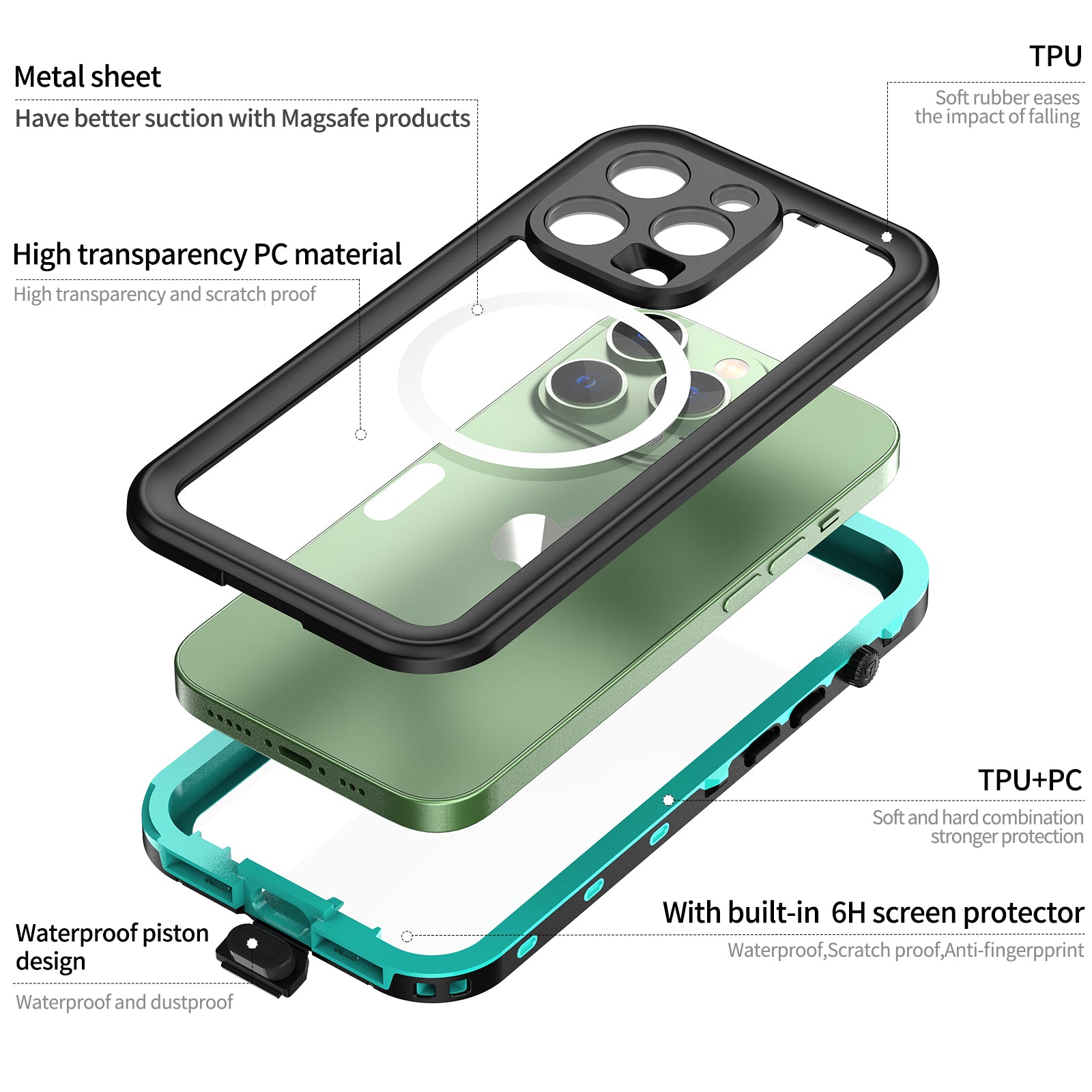 dot-clear-magsafe-diving-iphone-14-pro-waterproof-case-10