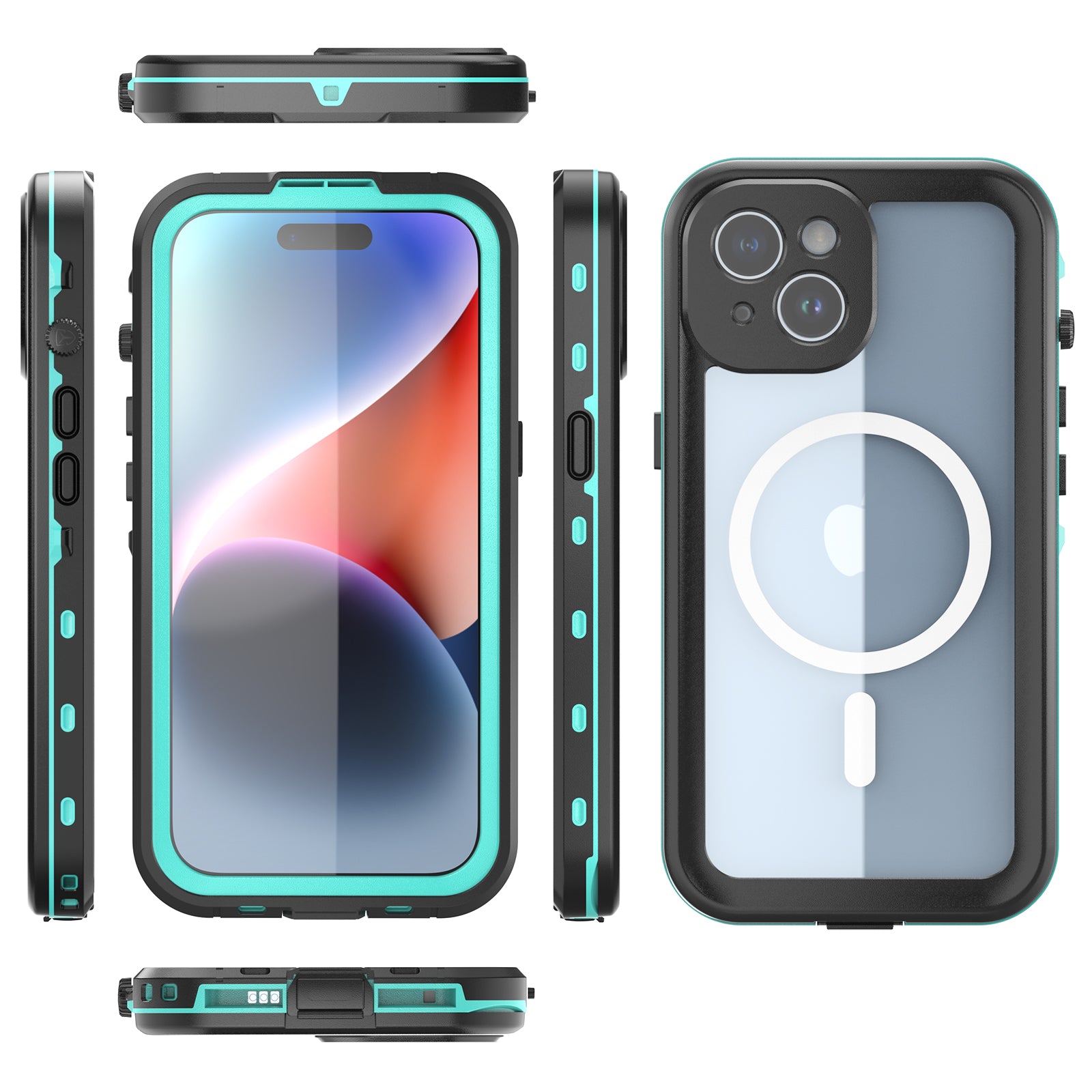 dot-clear-magsafe-diving-iphone-15-plus-waterproof-case-7