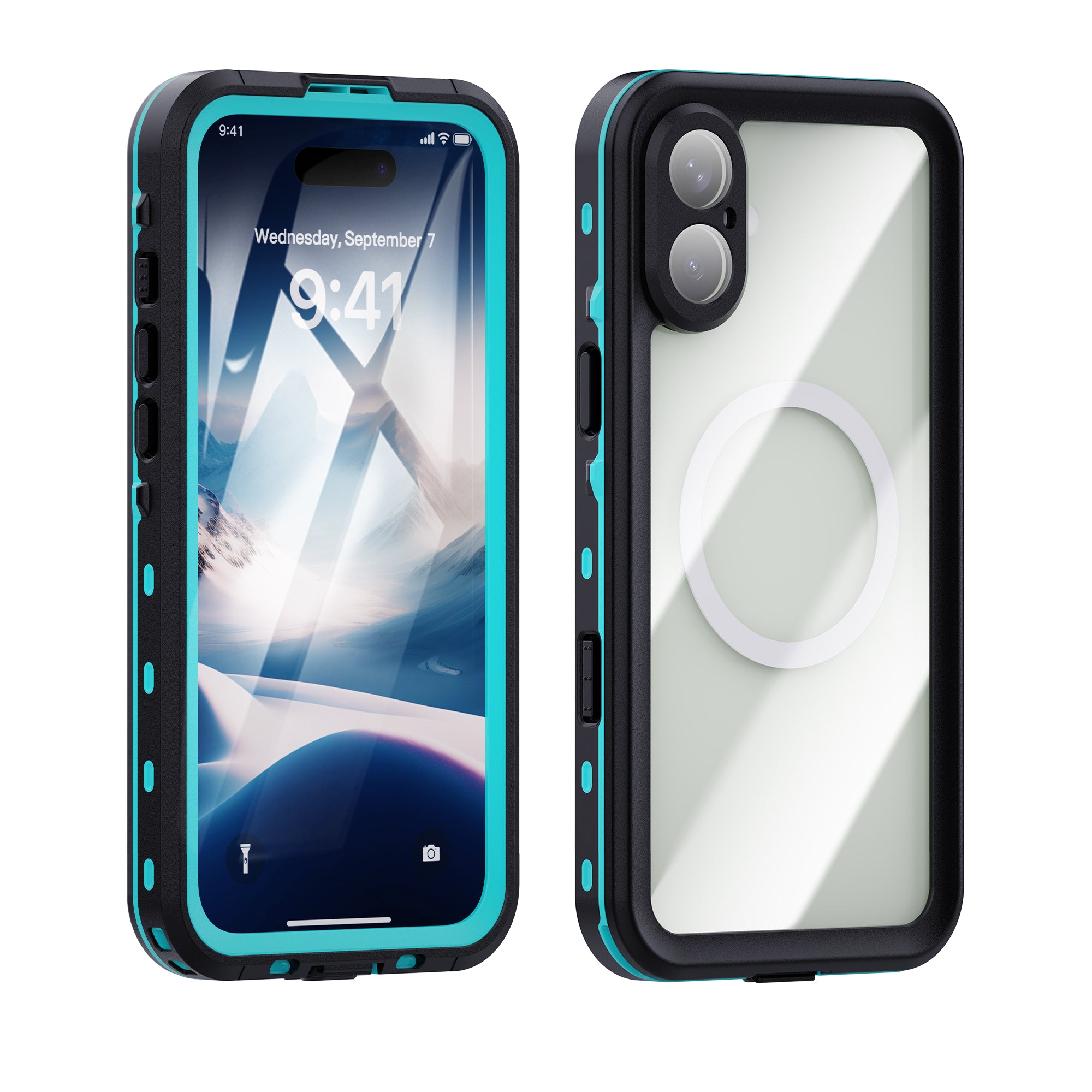 dot-clear-magsafe-diving-iphone-16-plus-waterproof-case-3