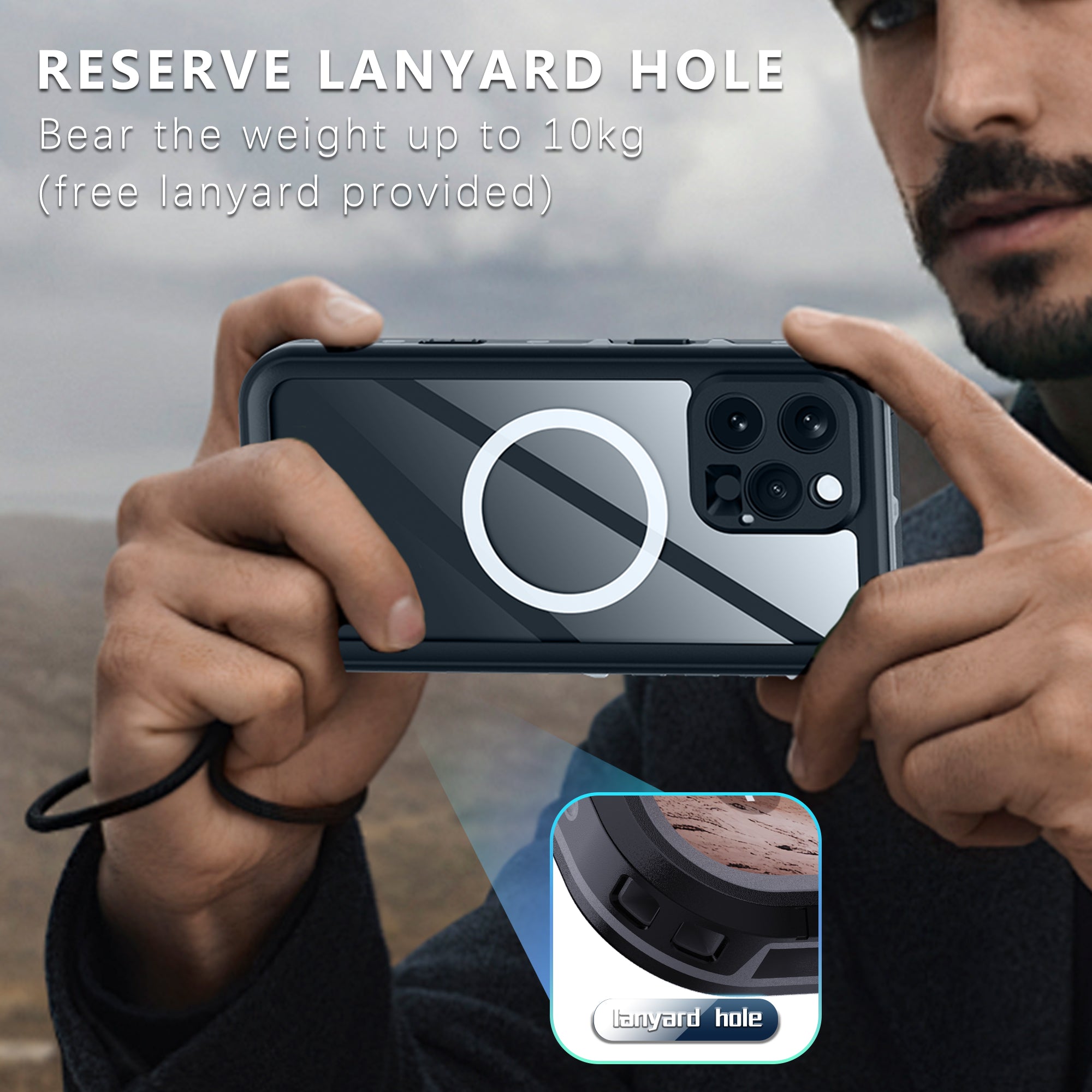 dot-clear-magsafe-diving-iphone-16-pro-max-waterproof-case-13