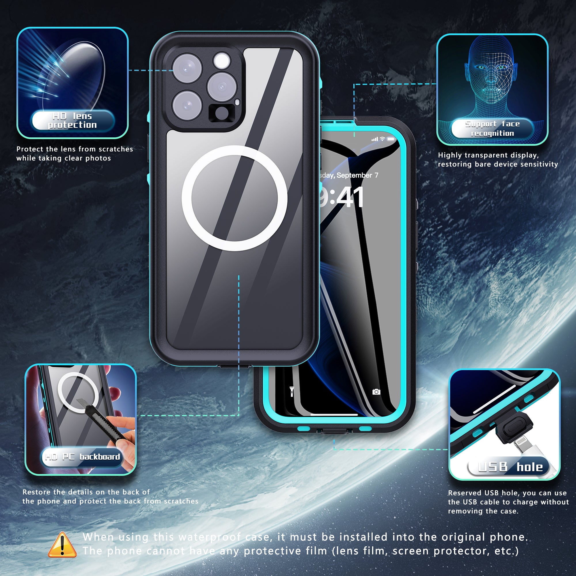 dot-clear-magsafe-diving-iphone-16-pro-waterproof-case-4