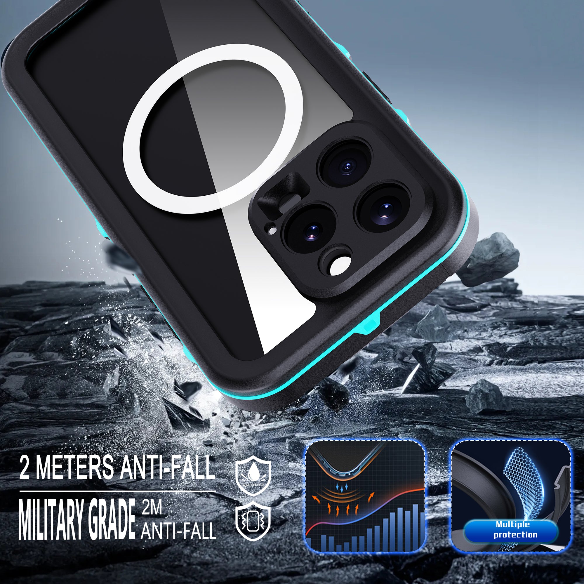dot-clear-magsafe-diving-iphone-16-pro-waterproof-case-8