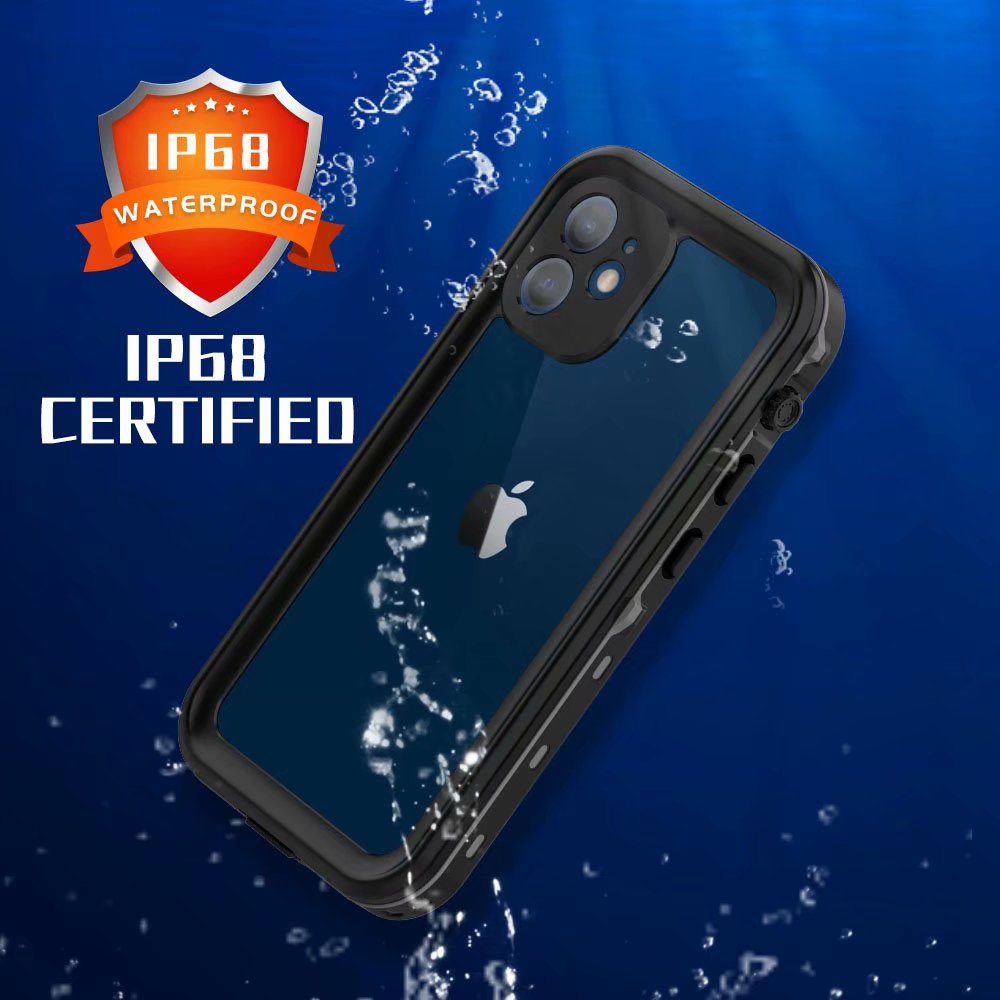 dot-clear-swimming-diving-iphone-12-mini-waterproof-cover-11