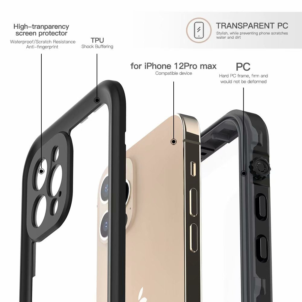 dot-clear-swimming-diving-iphone-12-pro-max-waterproof-cover-2