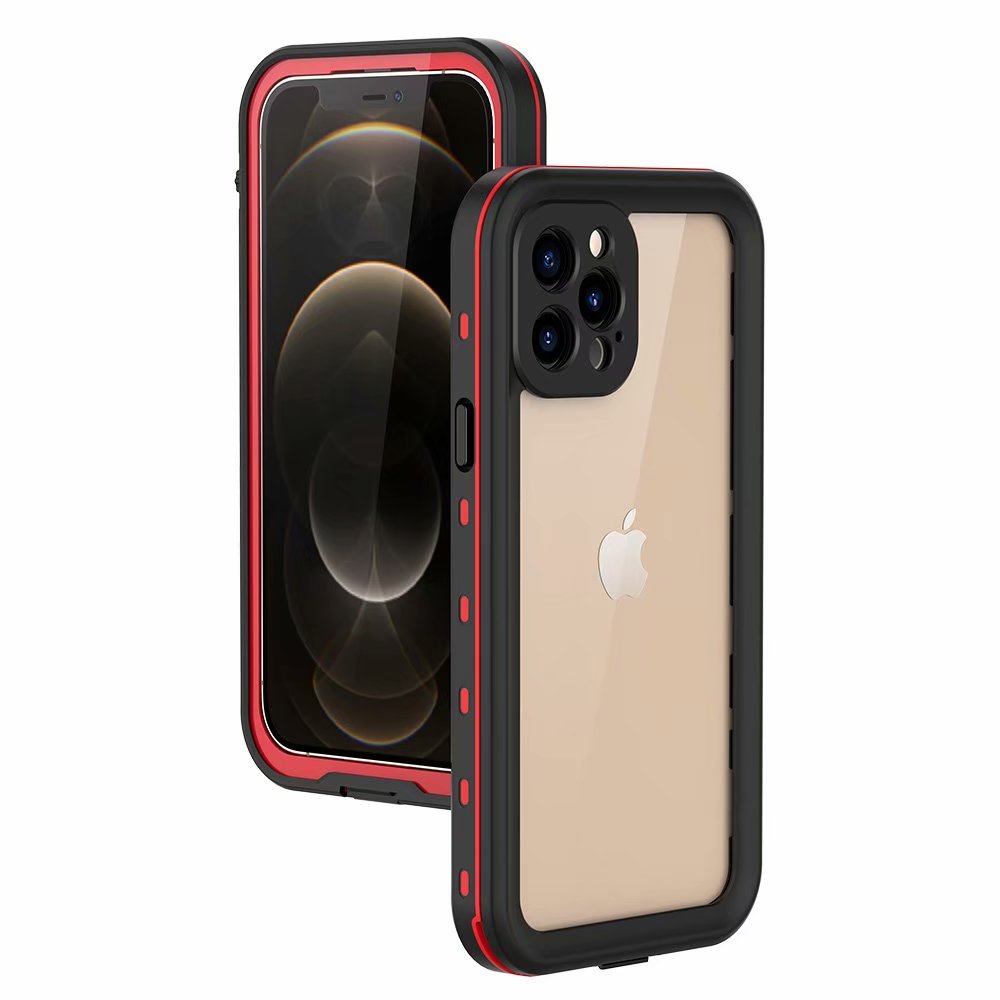 dot-clear-swimming-diving-iphone-12-pro-waterproof-cover-17