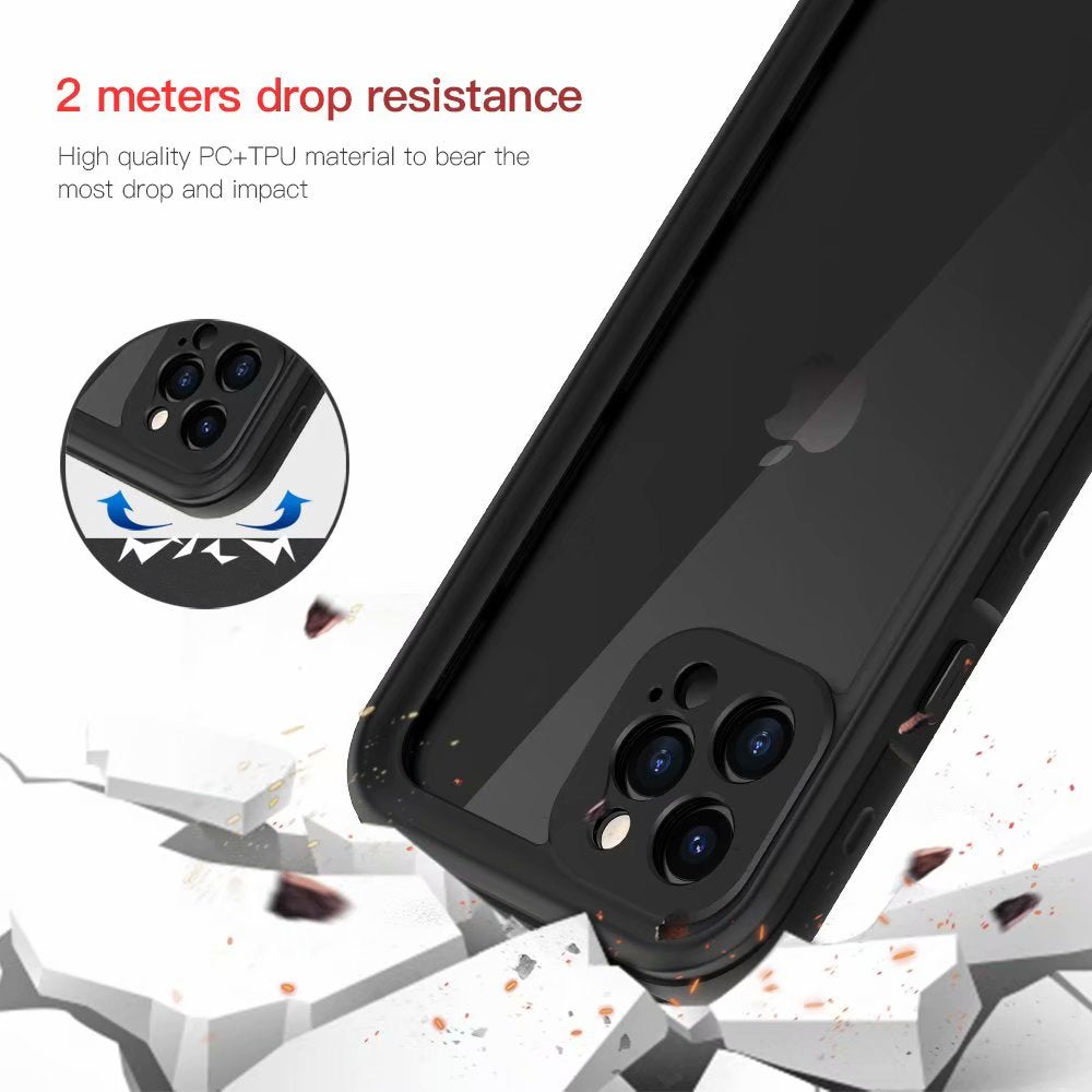 dot-clear-swimming-diving-iphone-12-pro-waterproof-cover-2