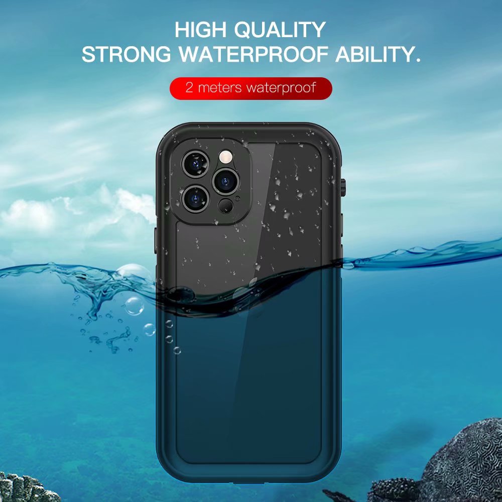 dot-clear-swimming-diving-iphone-12-pro-waterproof-cover-4