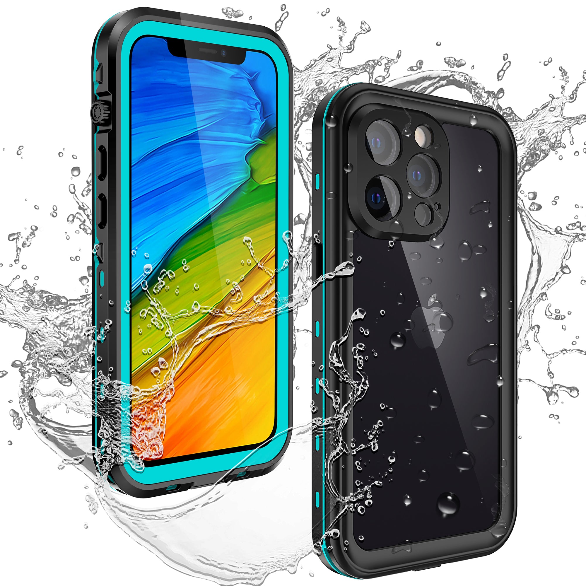 dot-clear-swimming-diving-iphone-13-pro-max-waterproof-cover-4