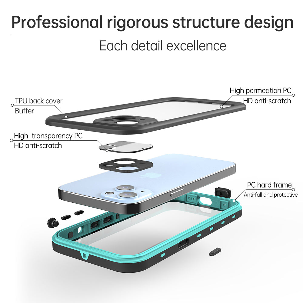 dot-clear-swimming-diving-iphone-14-plus-waterproof-cover-11