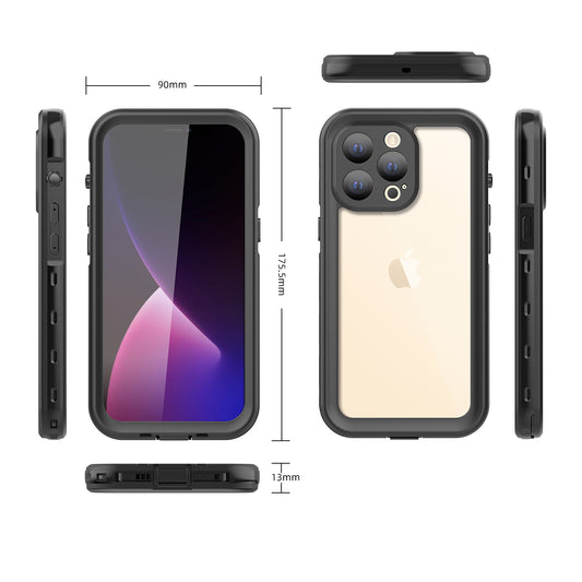 dot-clear-swimming-diving-iphone-15-pro-waterproof-cover-2