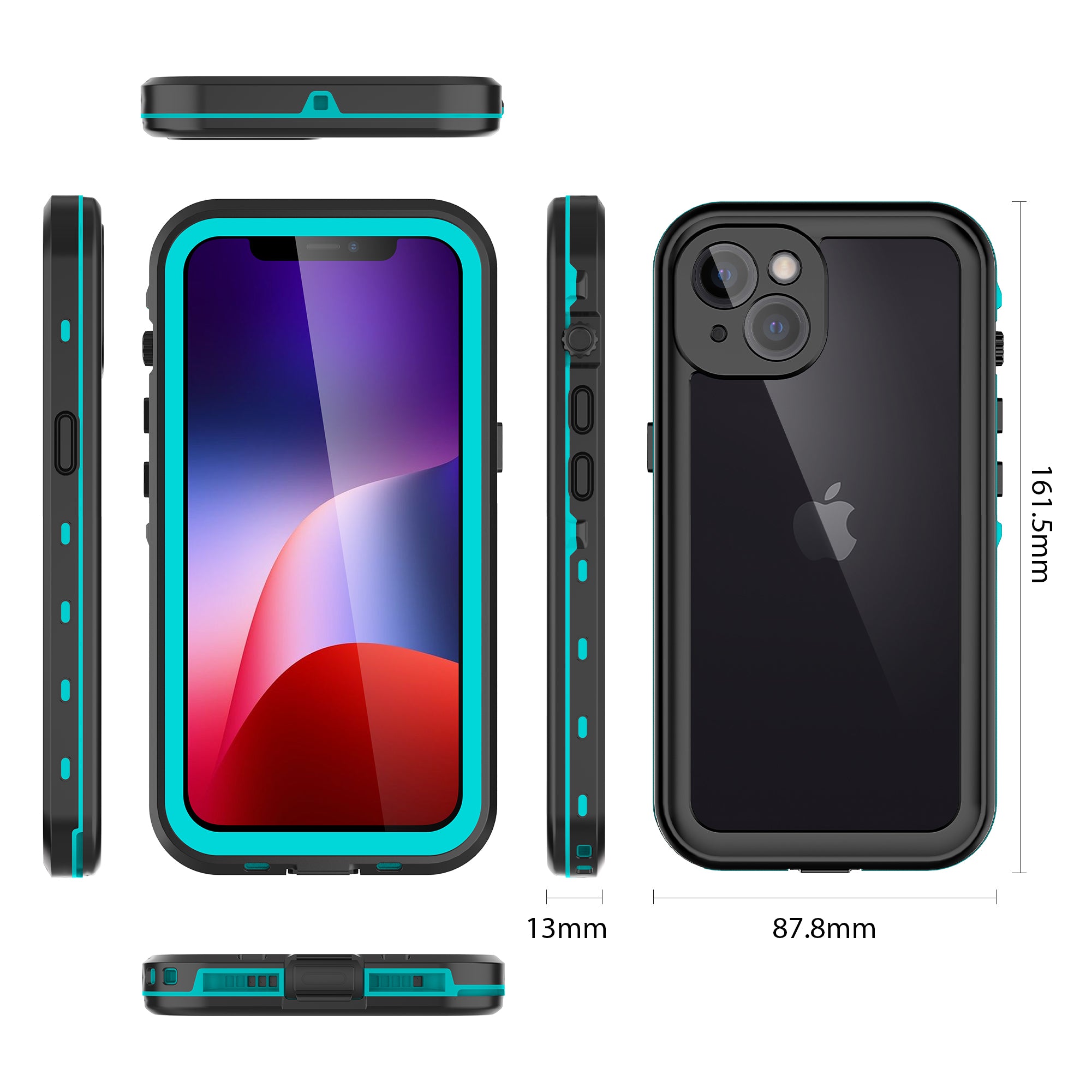 dot-clear-swimming-diving-iphone-15-waterproof-cover-7
