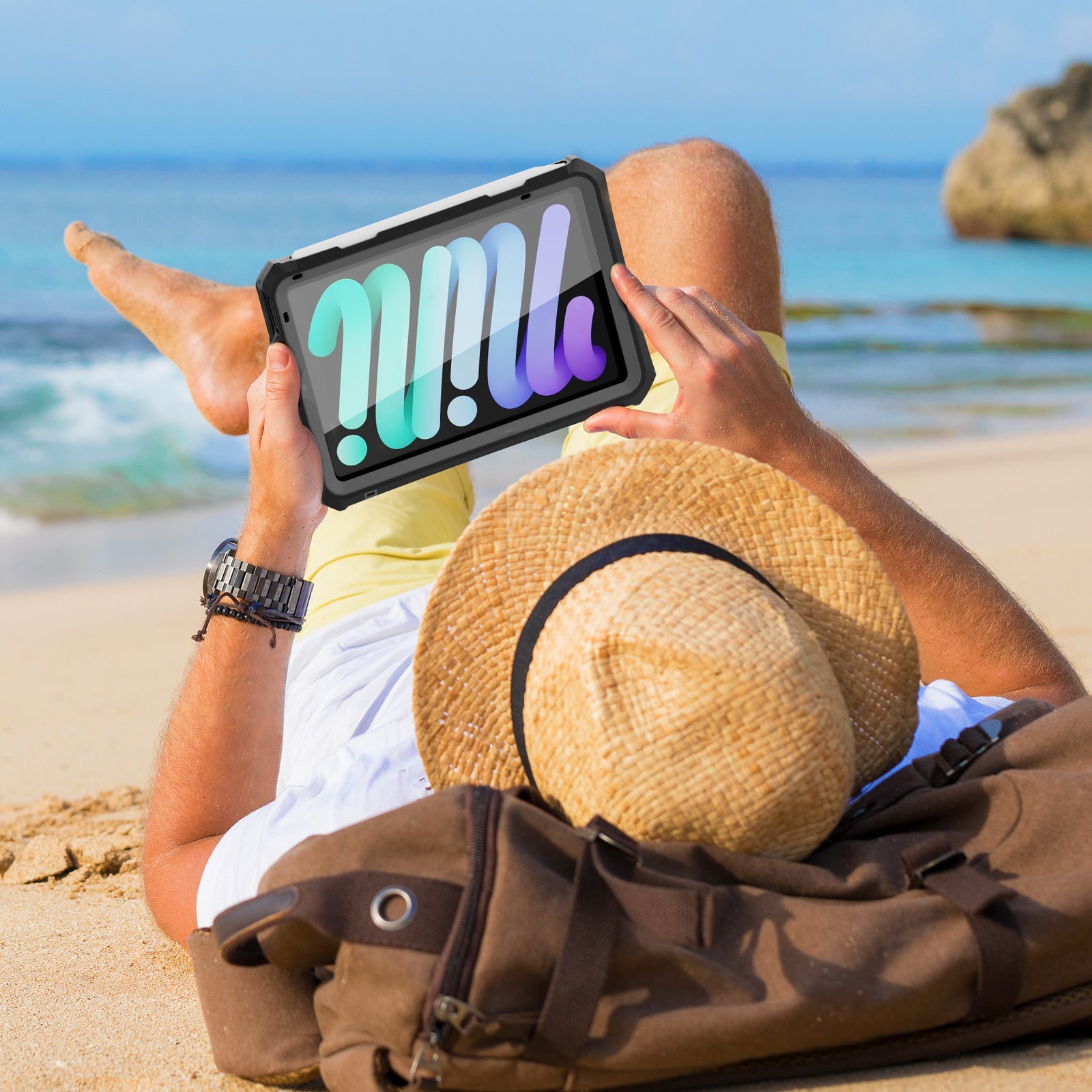 dot-clear-under-water-6-6ft-ipad-mini-6-waterproof-cover_11