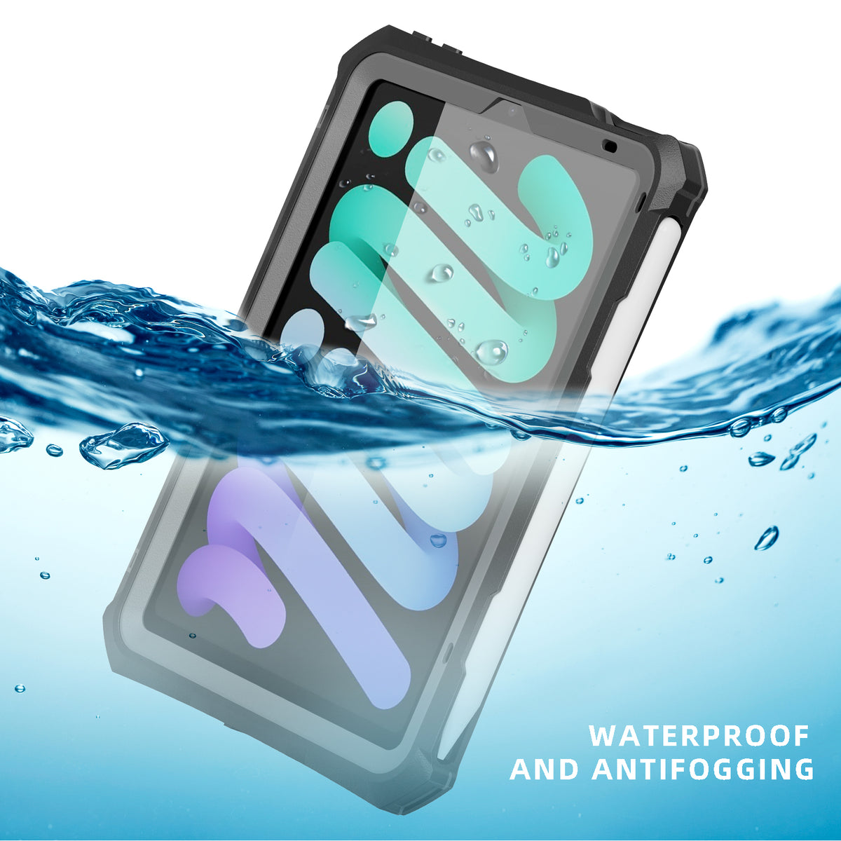 dot-clear-under-water-6-6ft-ipad-mini-6-waterproof-cover_3