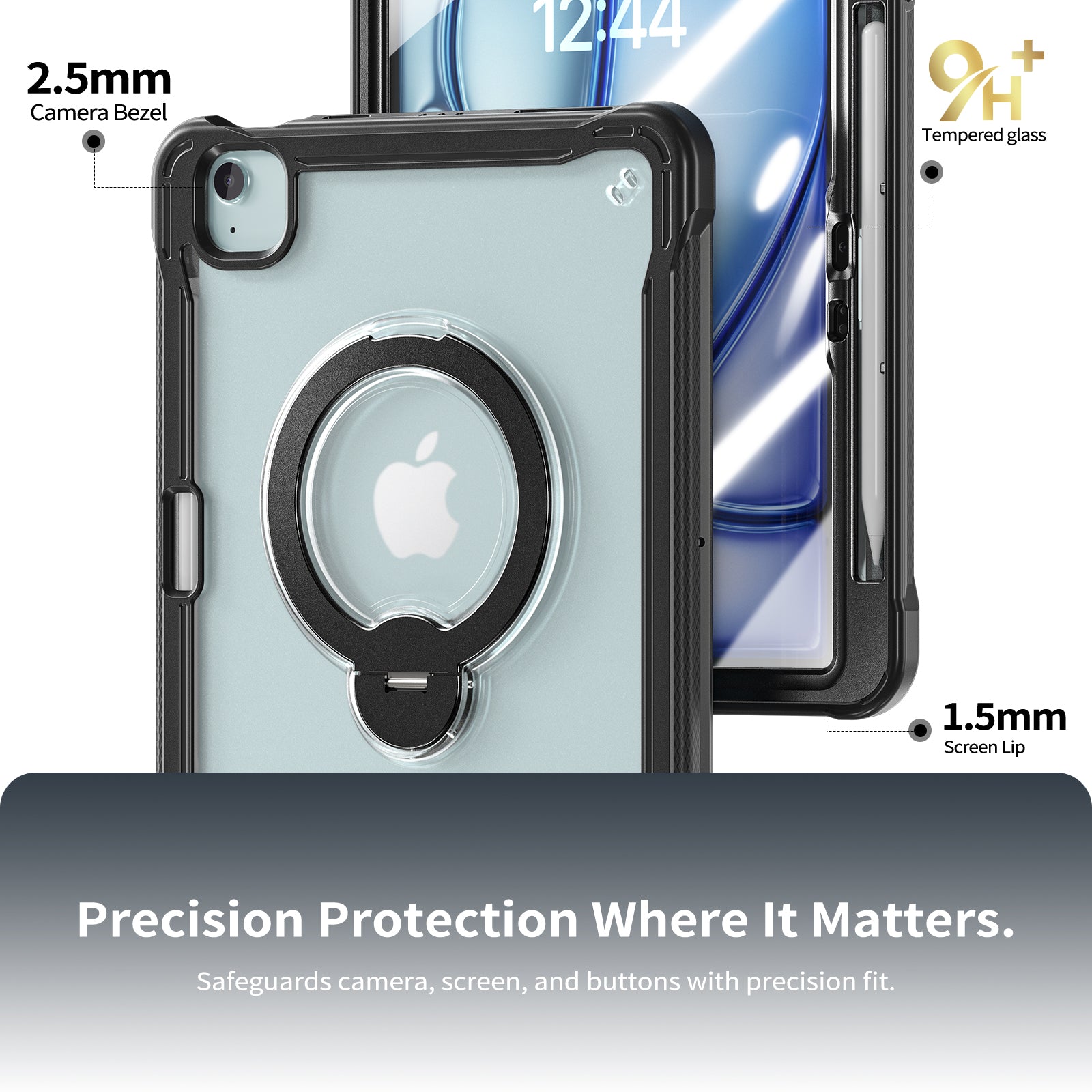 dotted-lightweight-ipad-air-5-tpu-pc-back-cover-rotating-stand_19