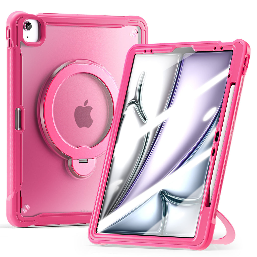 dotted-lightweight-ipad-pro-12-9-2022-tpu-pc-back-cover-rotating-stand_5
