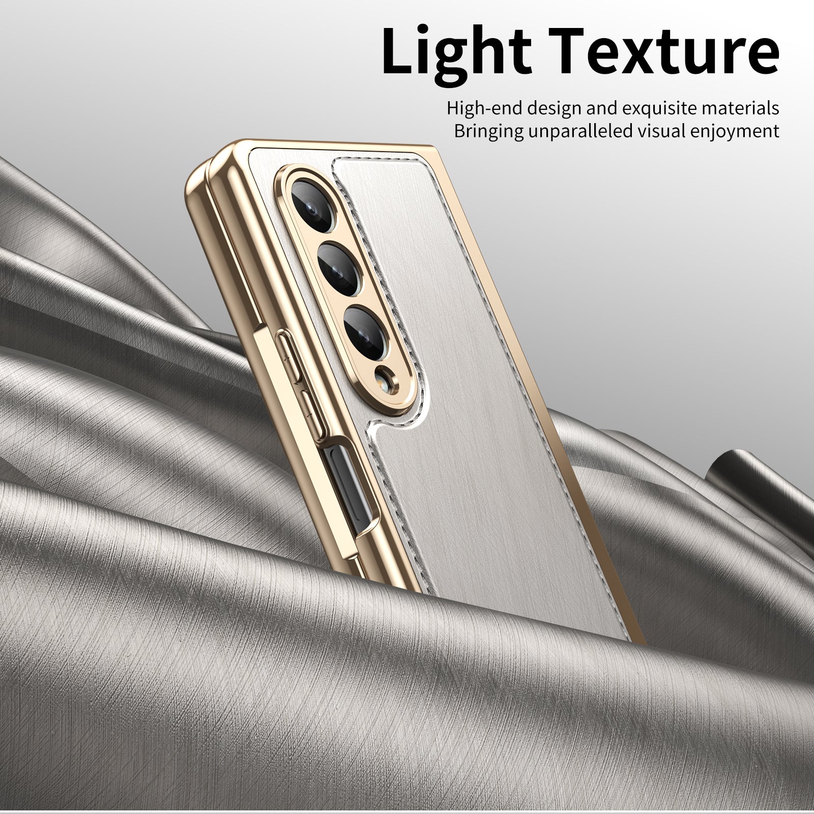 electroplated-gold-silk-leather-galaxy-z-fold3-case-tempered-film_2