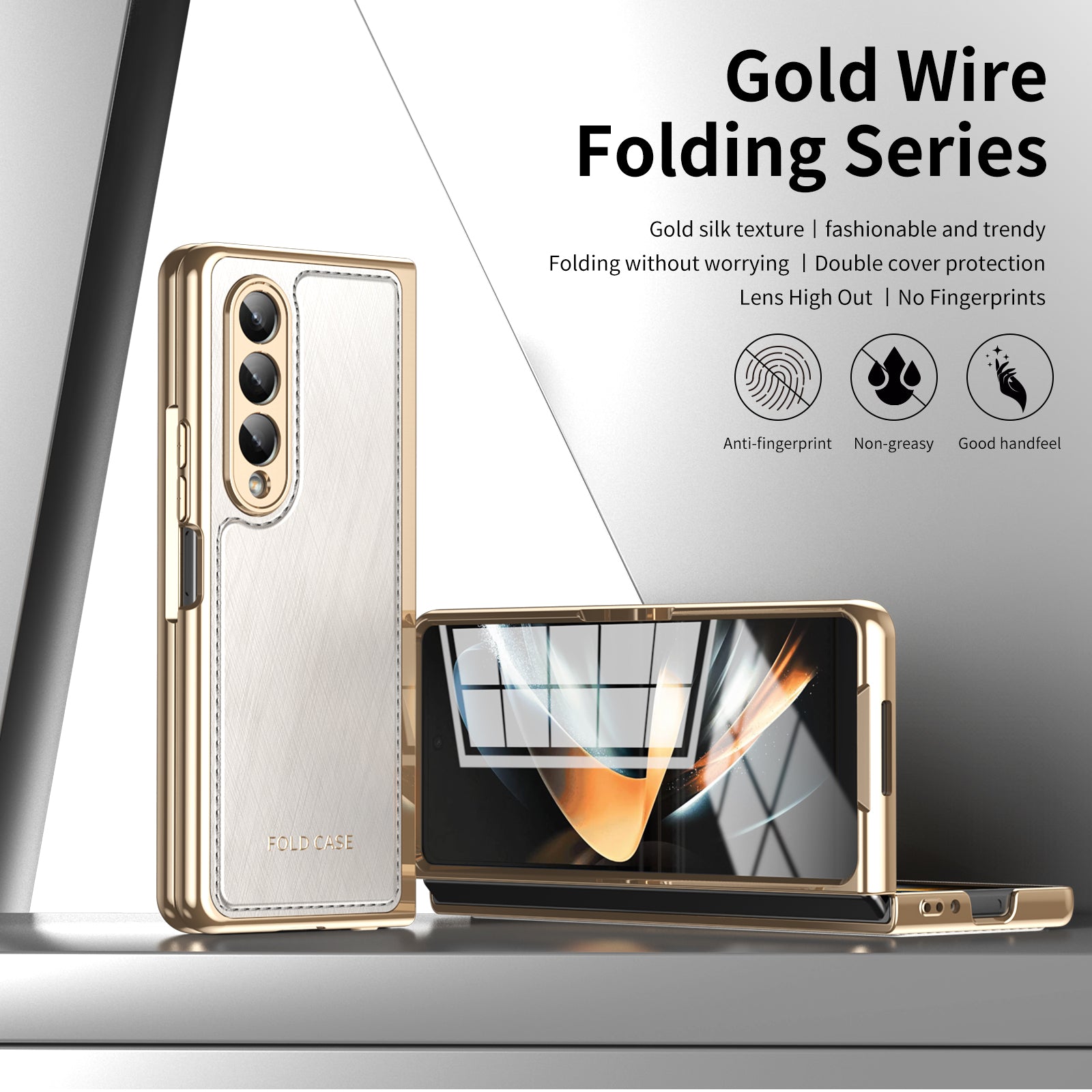 electroplated-gold-silk-leather-galaxy-z-fold3-case-tempered-film_9