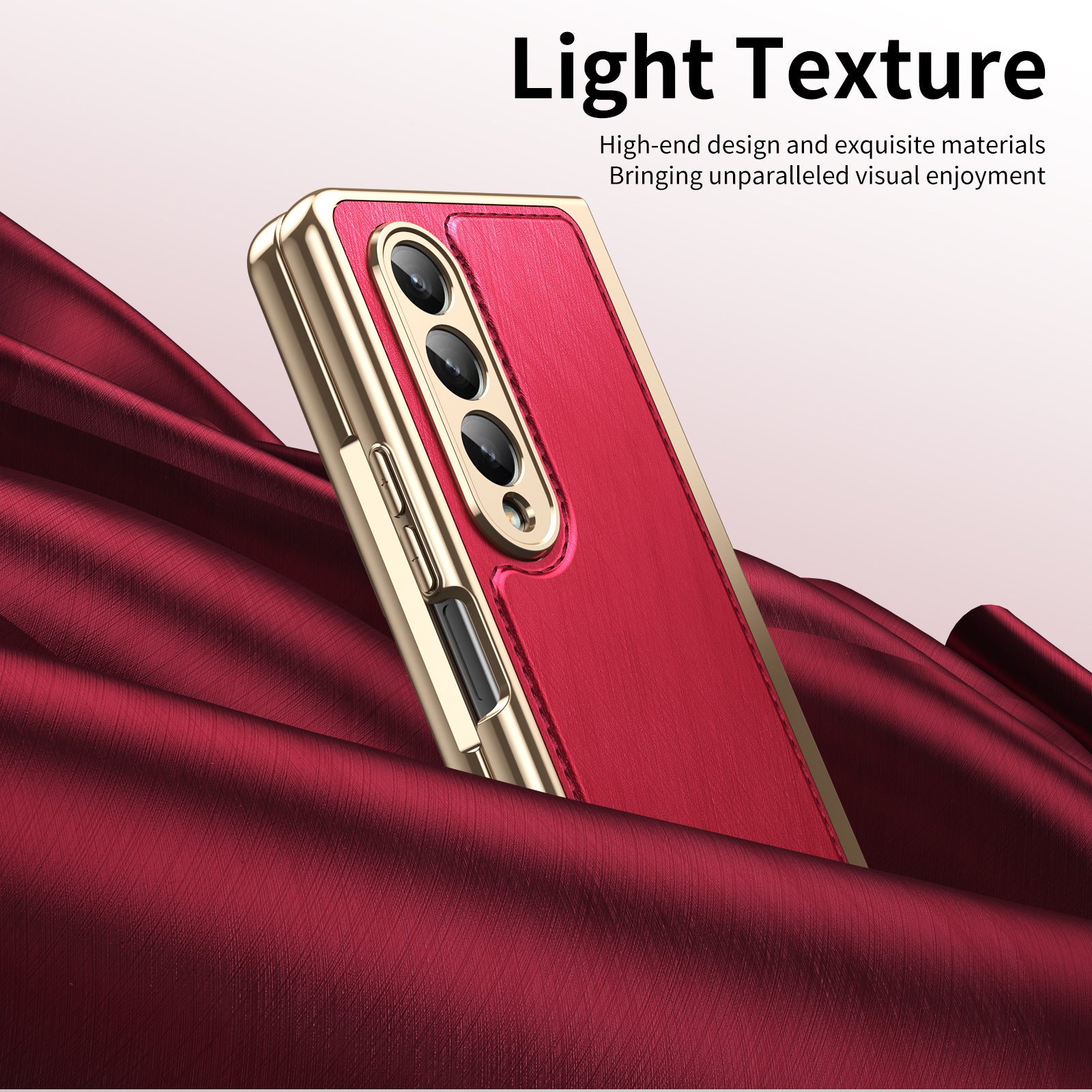 electroplated-gold-silk-leather-galaxy-z-fold4-case-tempered-film_1