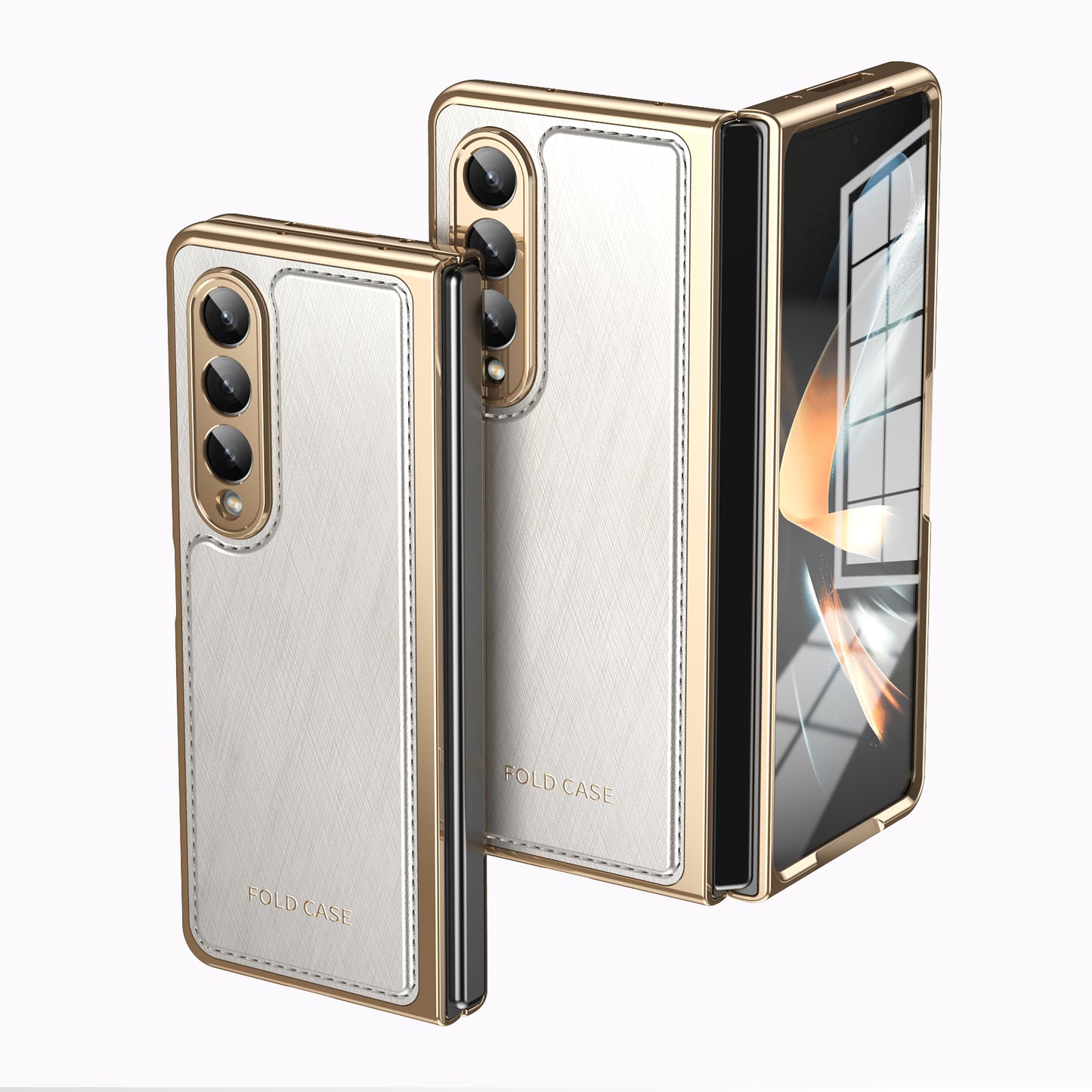 electroplated-gold-silk-leather-galaxy-z-fold4-case-tempered-film_14